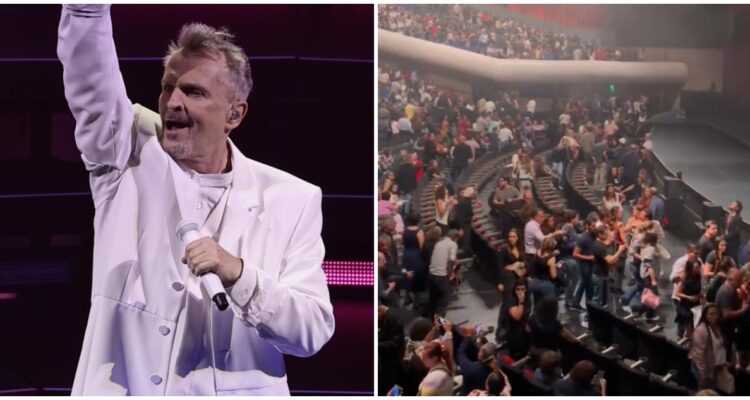 Miguel Bosé volvió a los escenarios con sismo de 5.5: tuvo que evacuar y retomar show