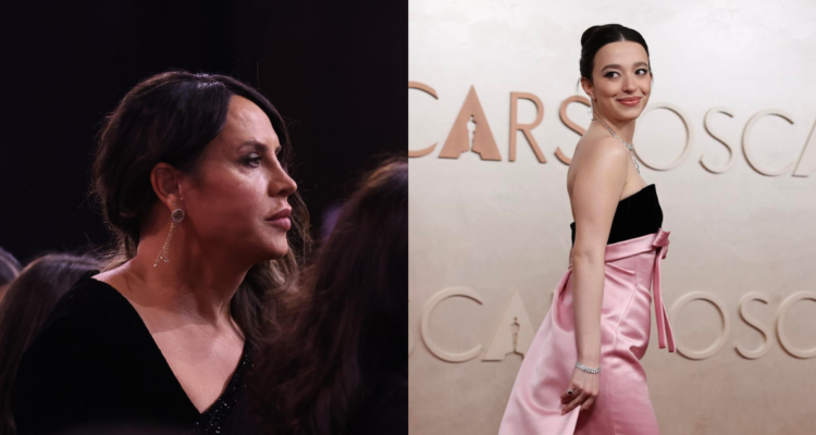 Karla Sofía Gascón y Mykie Madison en los Premios Óscar en referencia a categoría “Mejor actriz”