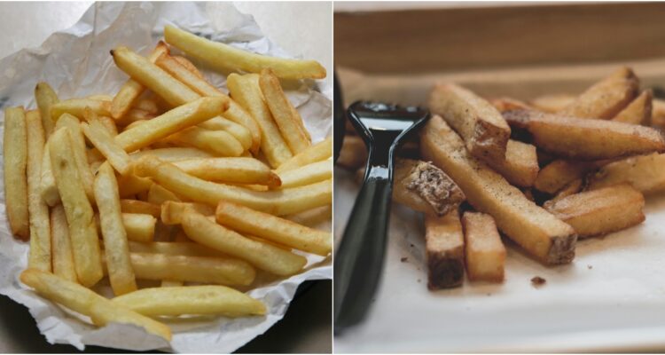 Papas prefritas vs. papas fritas naturales