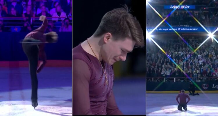 El patinador ruso Maxim Naumov recordó a sus padres fallecidos en reciente tragedia aérea y largó a llorar en competencia