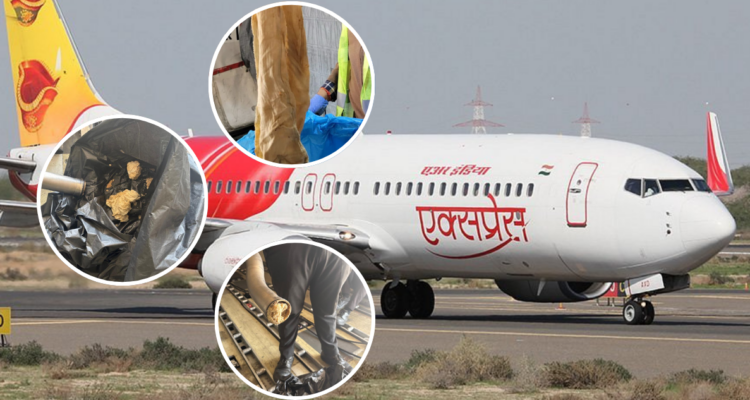 Pasajero tapa con ropa y plástico baños de avión con destino a Delhi y obliga a aterrizar de emergencia