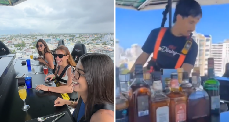 Clientes de restaurante flotante revelan momento en que se corta cable estabilizador en Puerto Rico