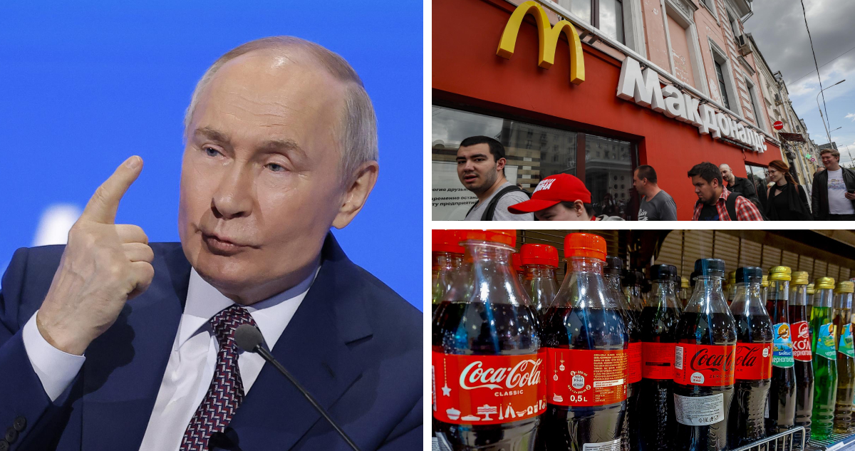 Algunas de las marcas que “se fueron” de rusia (McDonald’s y Coca Cola) | Maxim Shemetov / Pool |  Yuri Kochetkov | Fernando Salcines | EFE