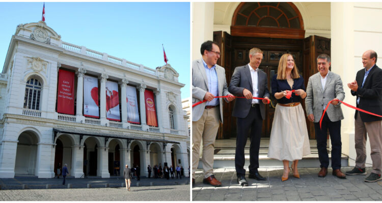 Renuevan fachada de Teatro Municipal de Santiago: ícono patrimonial vuelve a sus tonos originales