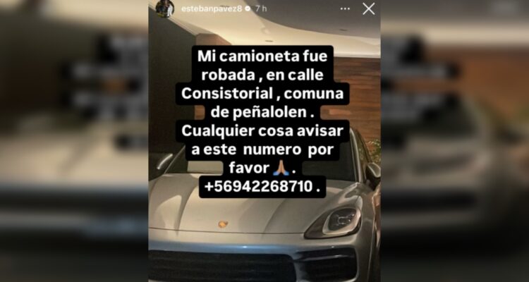 Pareja e hijos de Esteban Pavez sufren robo de camioneta cuando el futbolista jugaba por Colo Colo
