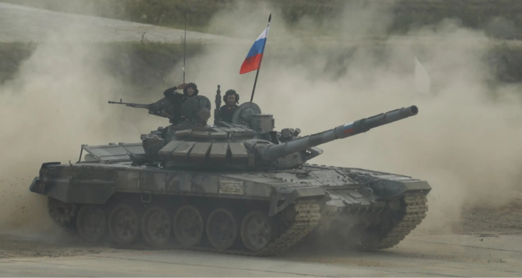 Ejercicios militares de soldados rusos