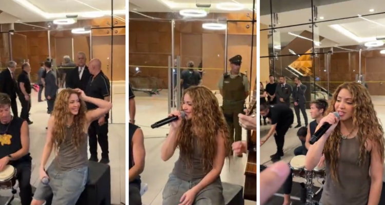 Shakira realiza concierto improvisado para despedirse de sus fanáticos: “Voy a volver”