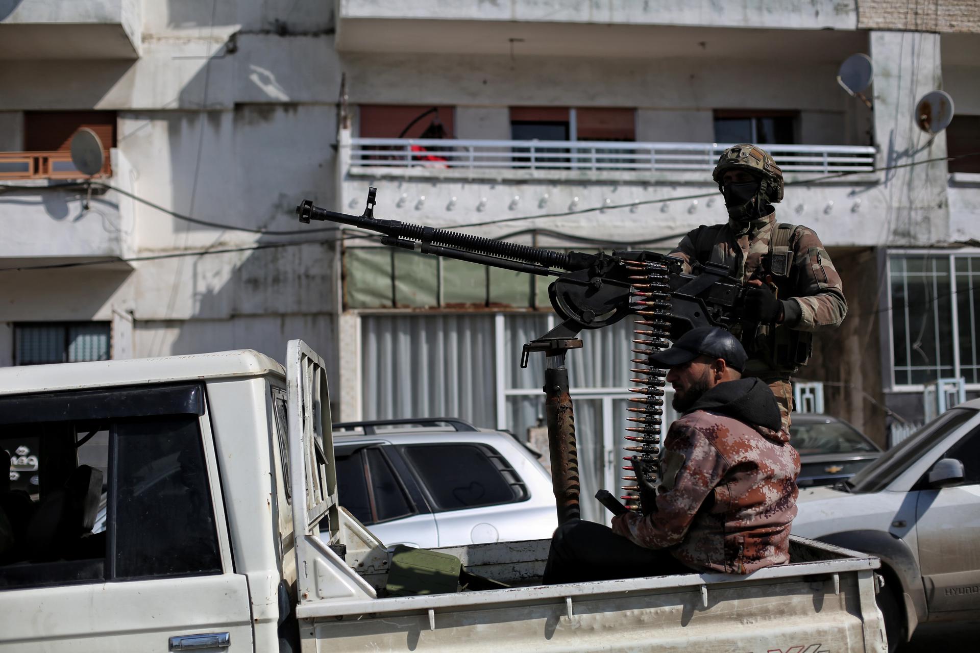 Las fuerzas de seguridad sirias en una operación en Latakia