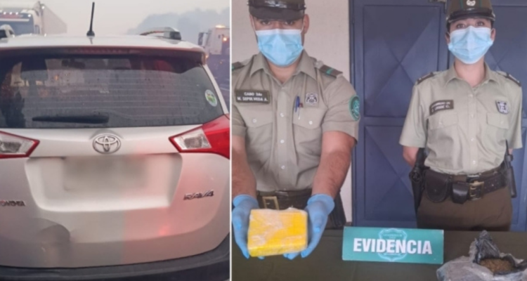 Droga incendio forestal ruta 5 sur