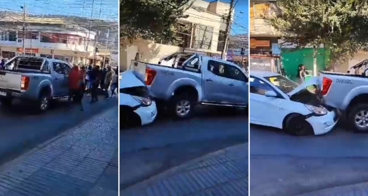 chofer de camioneta choca a auto en san antonio