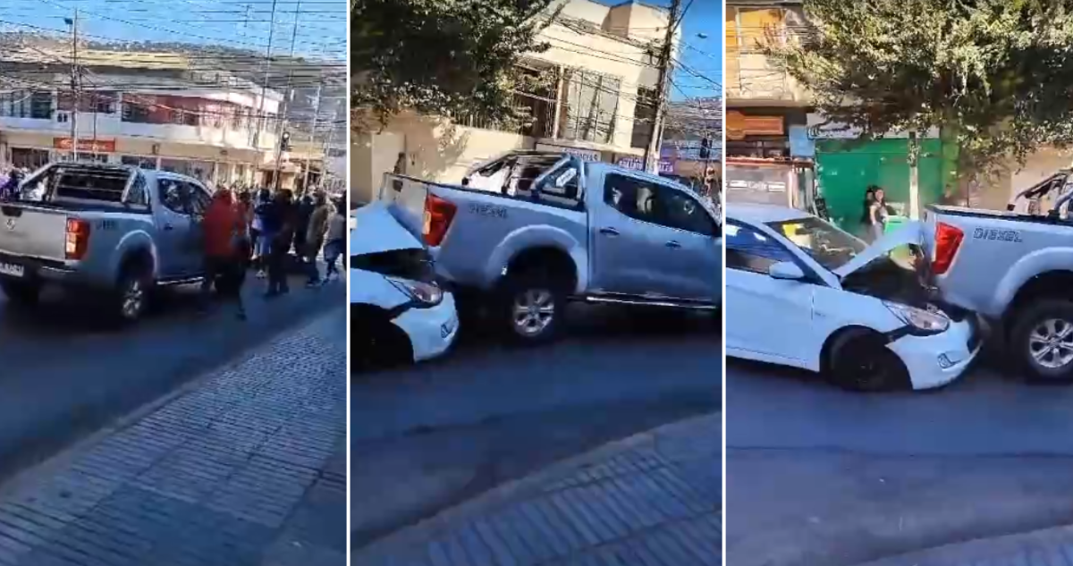 chofer de camioneta choca a auto en san antonio