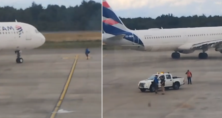 DGAC y Latam se querellan contra sujeto que entró a losa de aeropuerto el Tepual para no perder vuelo