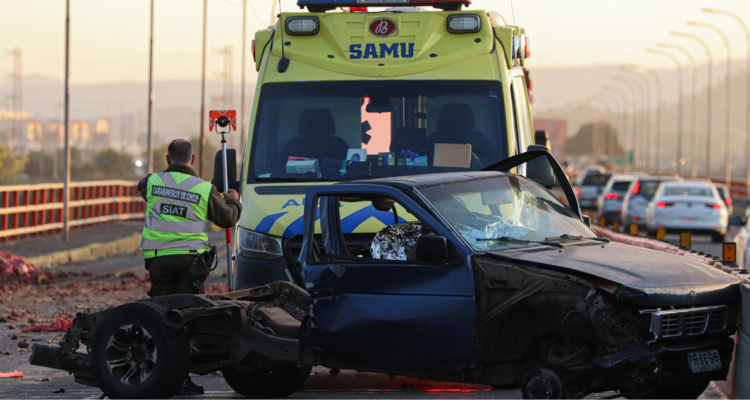 Accidente de tránsito Puente Juan Pablo II