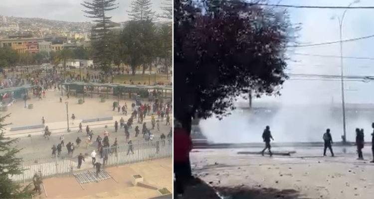 Pescadores artesanales se manifiestan en Valparaíso: hay un carabinero lesionado