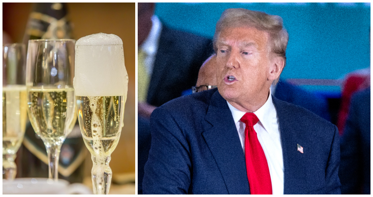 Wall Street abrió en rojo tras amenaza de Trump de subir impuesto al 200% al champán y vino europeo