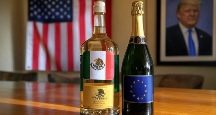 El desafío de los europeos y mexicanos de “defender” el champán y tequila de los aranceles de Trump