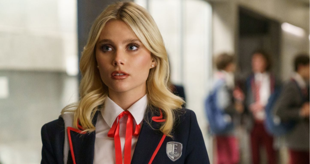 Valentina Zenere en su personaje de Isadora Artiñán de Élite de Netflix en referencia a denuncia sobre el femicidio de su tía en México