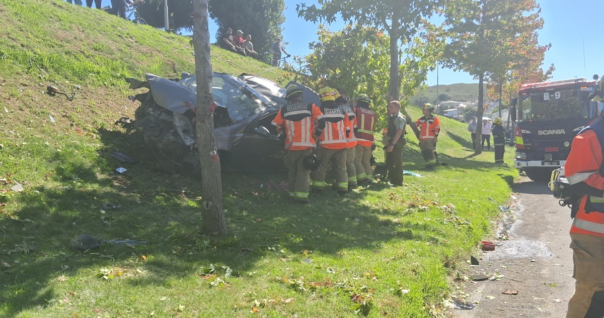 Volcamiento de vehículo en Concepción: hay tres detenidos