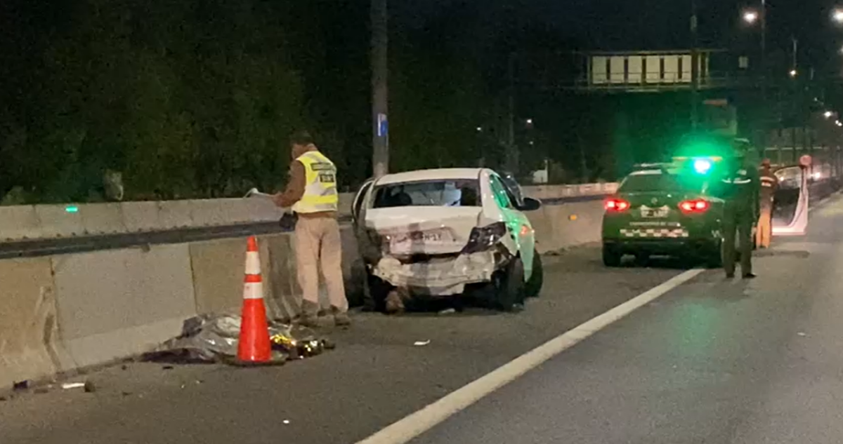 Conductor muere en La Cisterna: no usaba cinturón de seguridad y salió eyectado en la Ruta 5