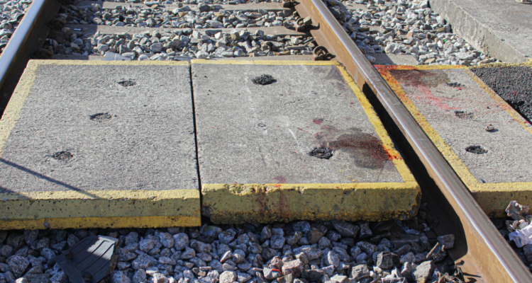 Adulto mayor atropellado tren