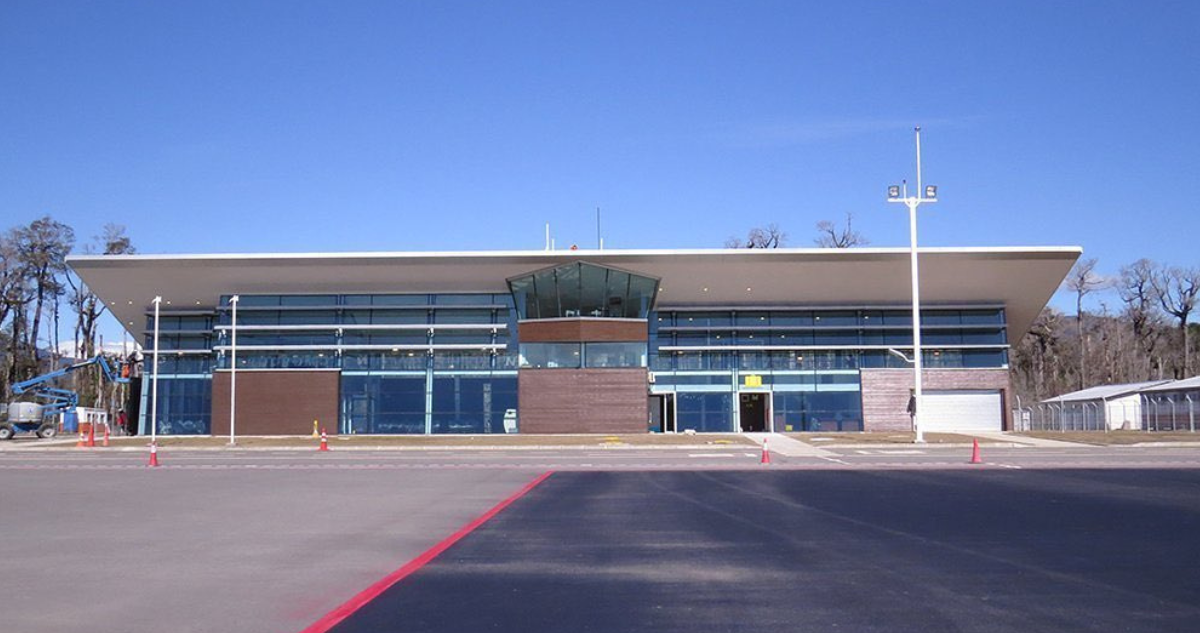 Frontis del aeródromo de Chaitén