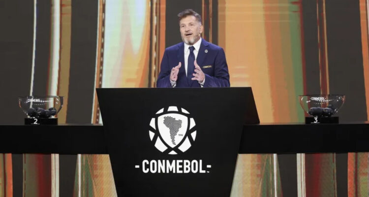 Alejandro Domínguez en sorteo Conmebol