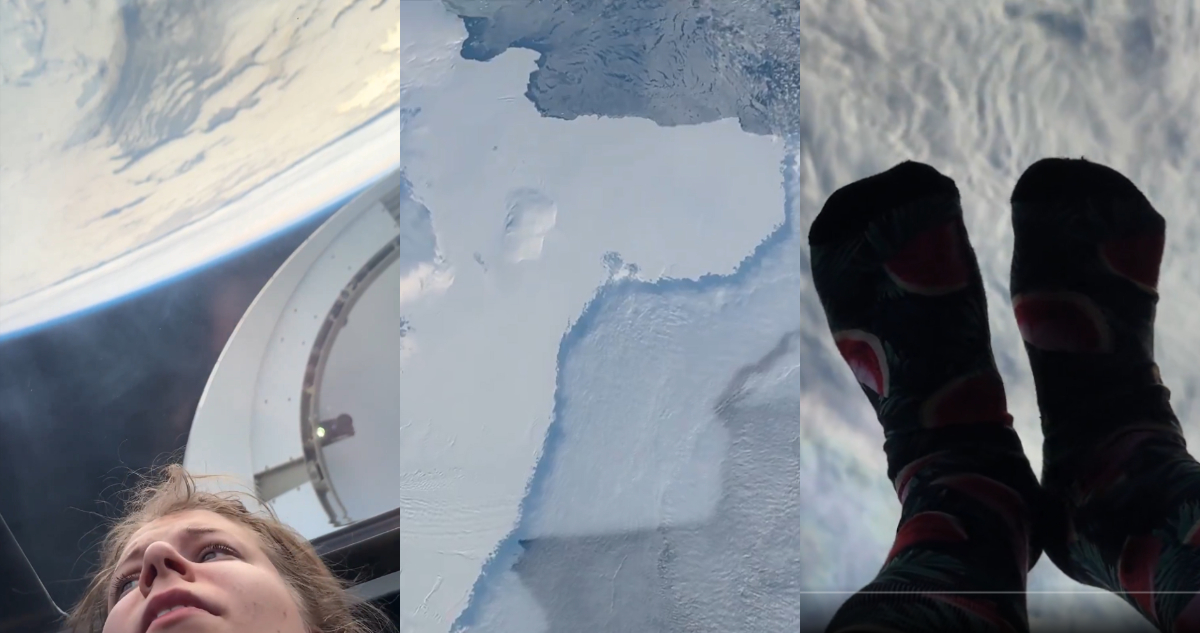 Fotos de los astronautas que vieron la Antártica por primera vez desde el espacio