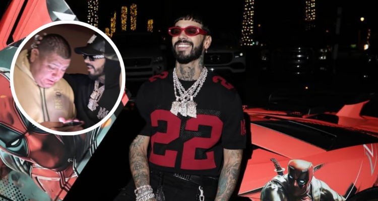 Anuel AA y en miniatura junto al narco “Guatón Mutema” en referencia a condolencias