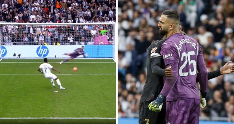 Mamardashvili le apostó y ganó 50 euros a Vinicius.