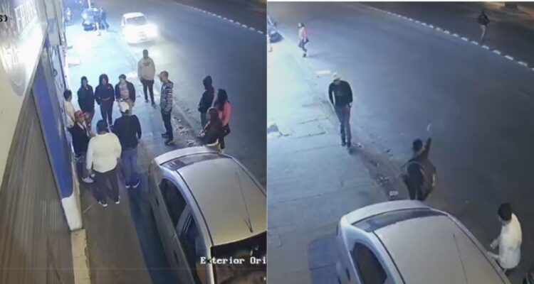A sangre fría: cámara captó cómo fue el asesinato afuera de prostíbulo en Estación Central