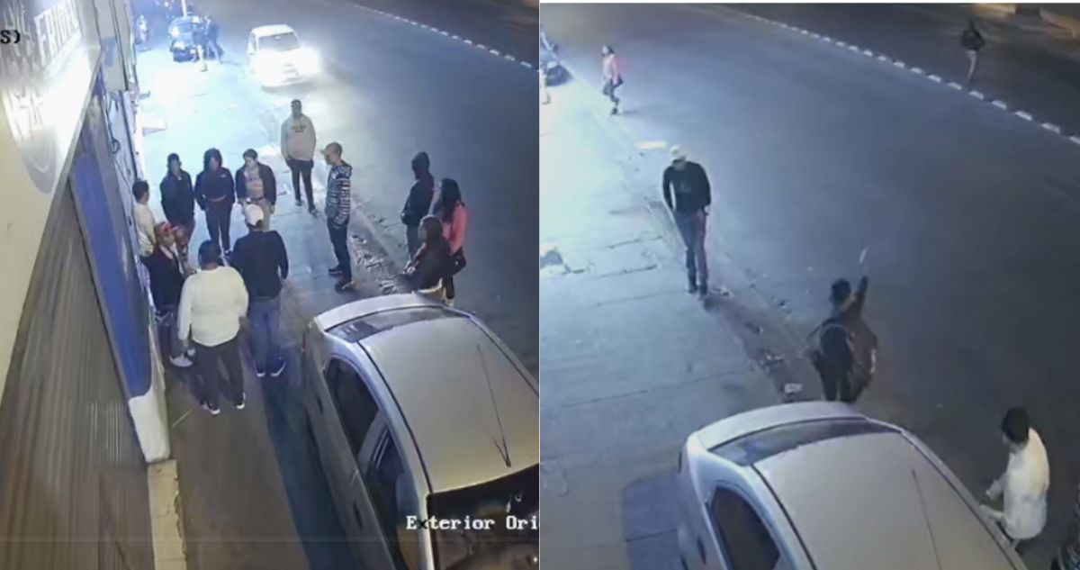 A sangre fría: cámara captó cómo fue el asesinato afuera de prostíbulo en Estación Central