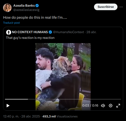 Captura de crítica de Azealia Banks a Cony Capelli