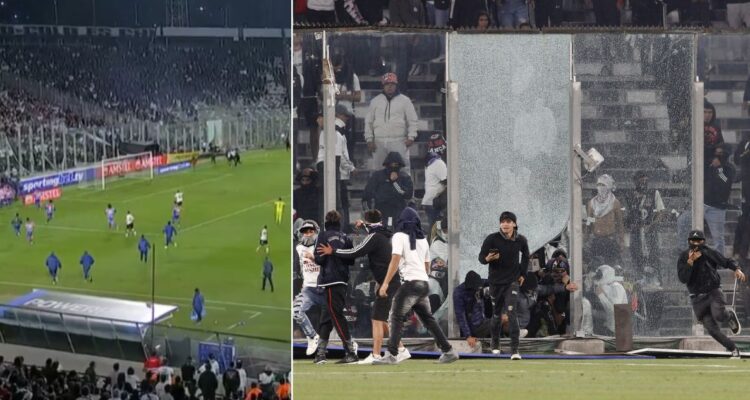 La barra de Colo Colo interrumpió duelo de Copa Libertadores ante Fortaleza tras invadir la cancha del Monumental
