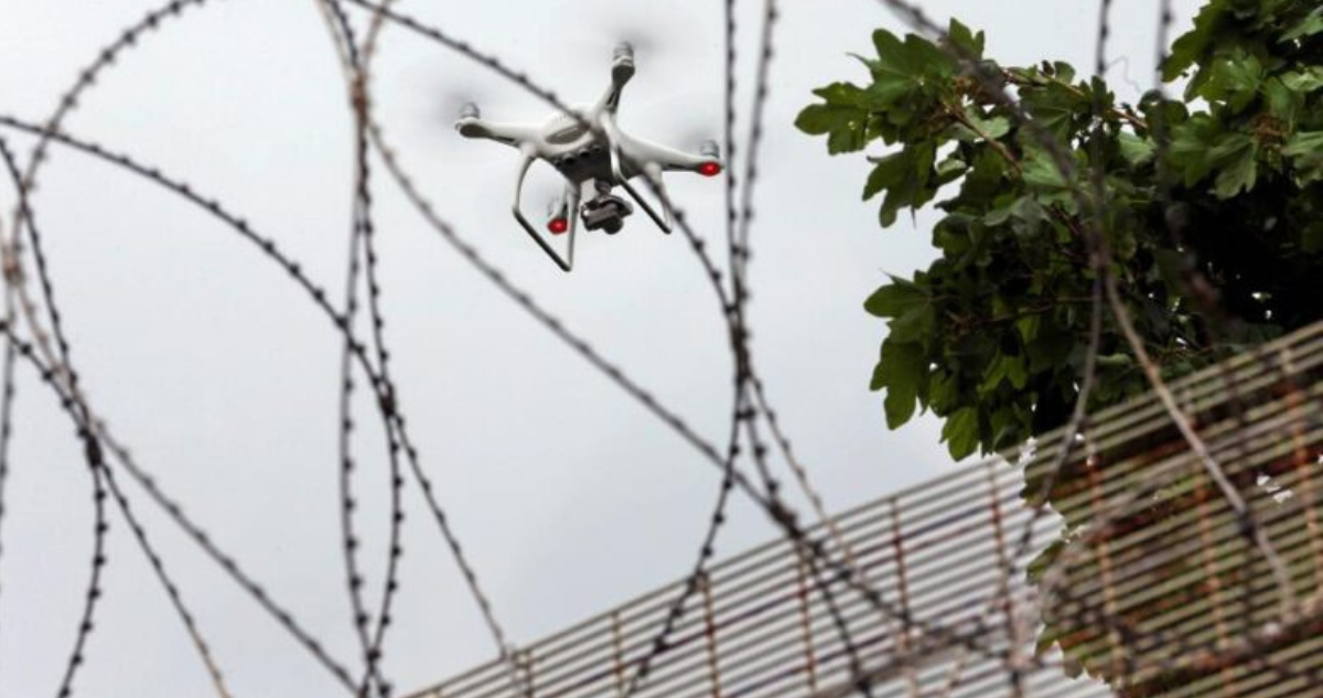 Reo intentó fugarse con un dron de cárcel de Bélgica