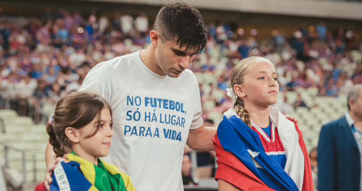 Benjamín Kuscevic en el homenaje de Fortaleza a Colo Colo