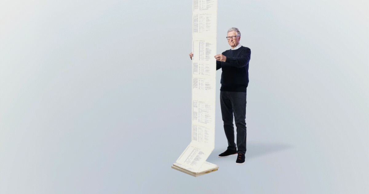 Bill Gates y el código de Microsoft