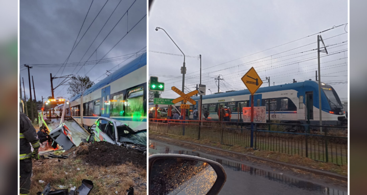 EFE Sur suspende 2 horarios de Biotren a Coronel por unas 2 semanas tras colisión con vehículo