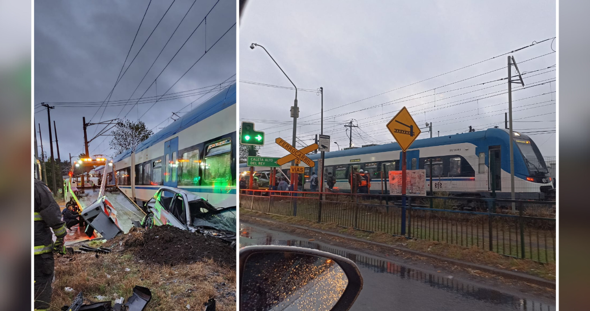 EFE Sur suspende 2 horarios de Biotren a Coronel por unas 2 semanas tras colisión con vehículo