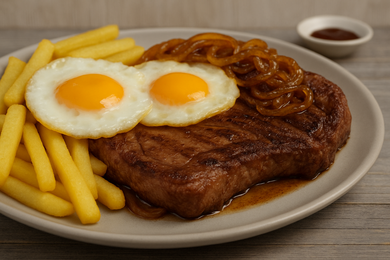 Bistec a lo Pobre