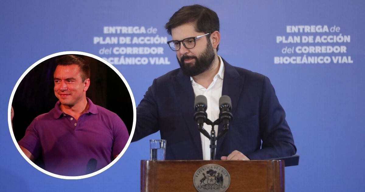 Presidente Boric felicita a Daniel Noboa tras victoria en Ecuador y destaca a candidata correísta