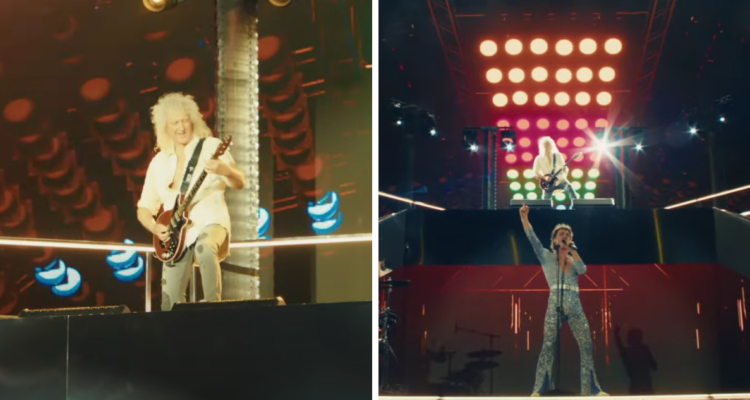 Brian May junto a Benson Boone en Coachella 2025