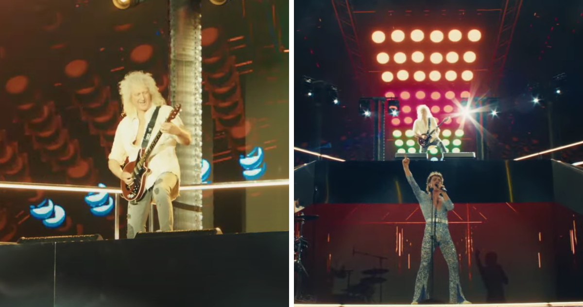 Brian May junto a Benson Boone en Coachella 2025