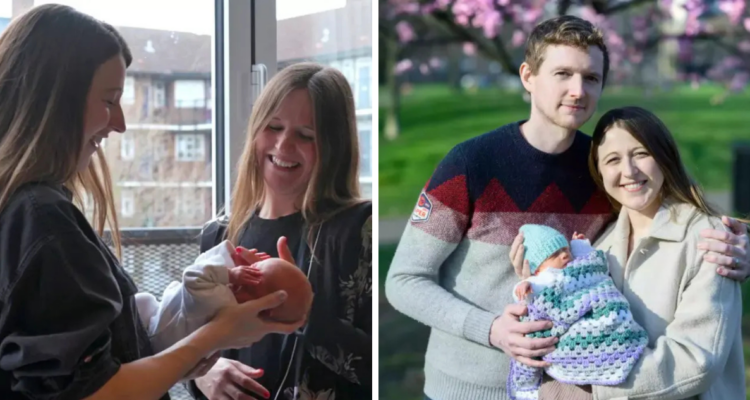 Británica dio a luz a su primer hijo gracias a trasplante de útero que recibió de su hermana