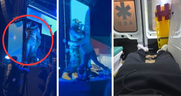 La caída del escenario de Polimá Westcoast en la fiesta de la vendimiia de Punitaqui VIDEO