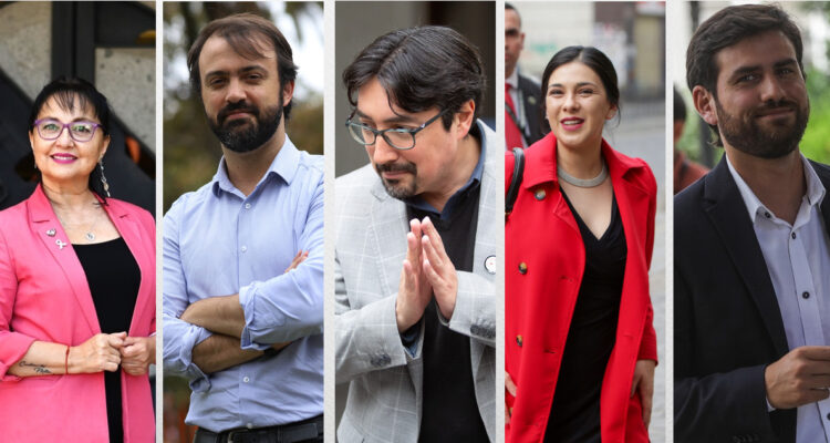 Fotos de potenciales candidatos Marzán, Sharp, Latorre, Cariola e Ibáñez