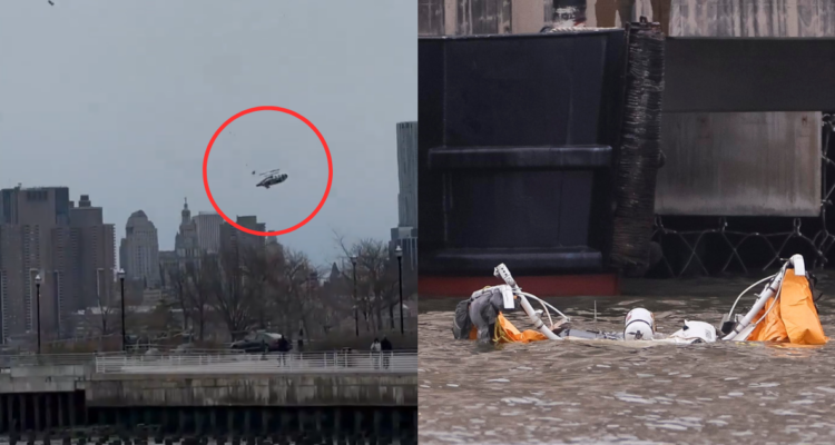 Confirman muerte de una familia española tras caída de helicóptero turístico en río Hudson, Nueva York