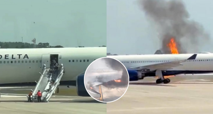 Avión de Delta se incendió y obligó a evacuar a casi 300 pasajeros en aeropuerto de Florida