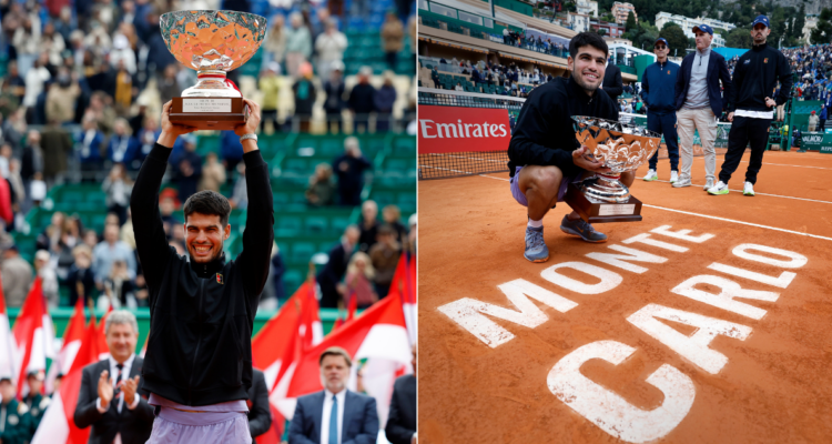 Carlos Alcaraz derrumba a Mussetti para quedarse con el Masters de Montecarlo.