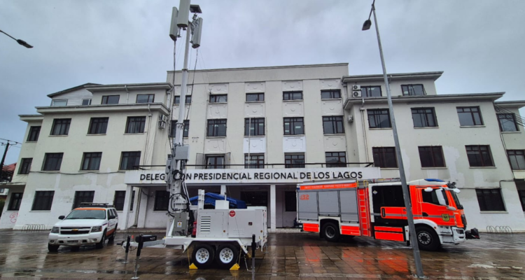 carro móvil de telecomunicaciones