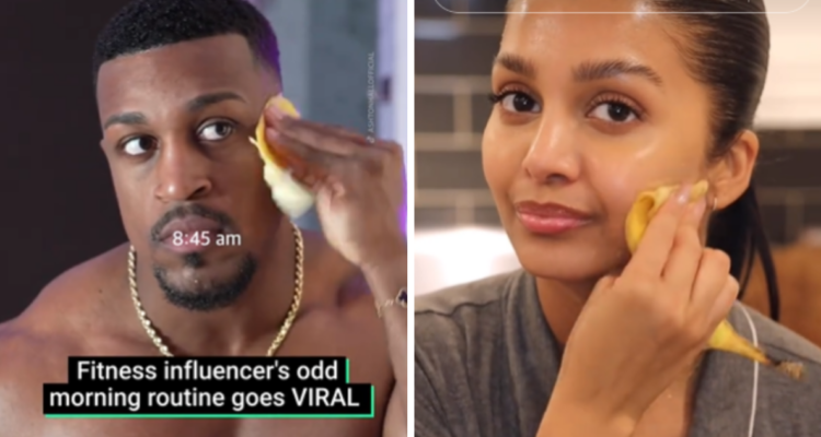 Cáscara de plátano por la cara: especialistas alertan peligros por este “skin care” viral en redes